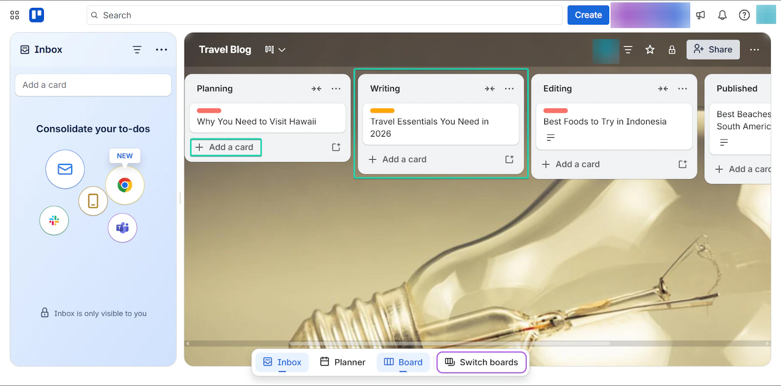 gérer le tableau sur le logiciel de blogging