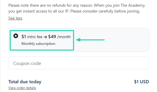 Il y a toutefois un abonnement mensuel de 49 $.
