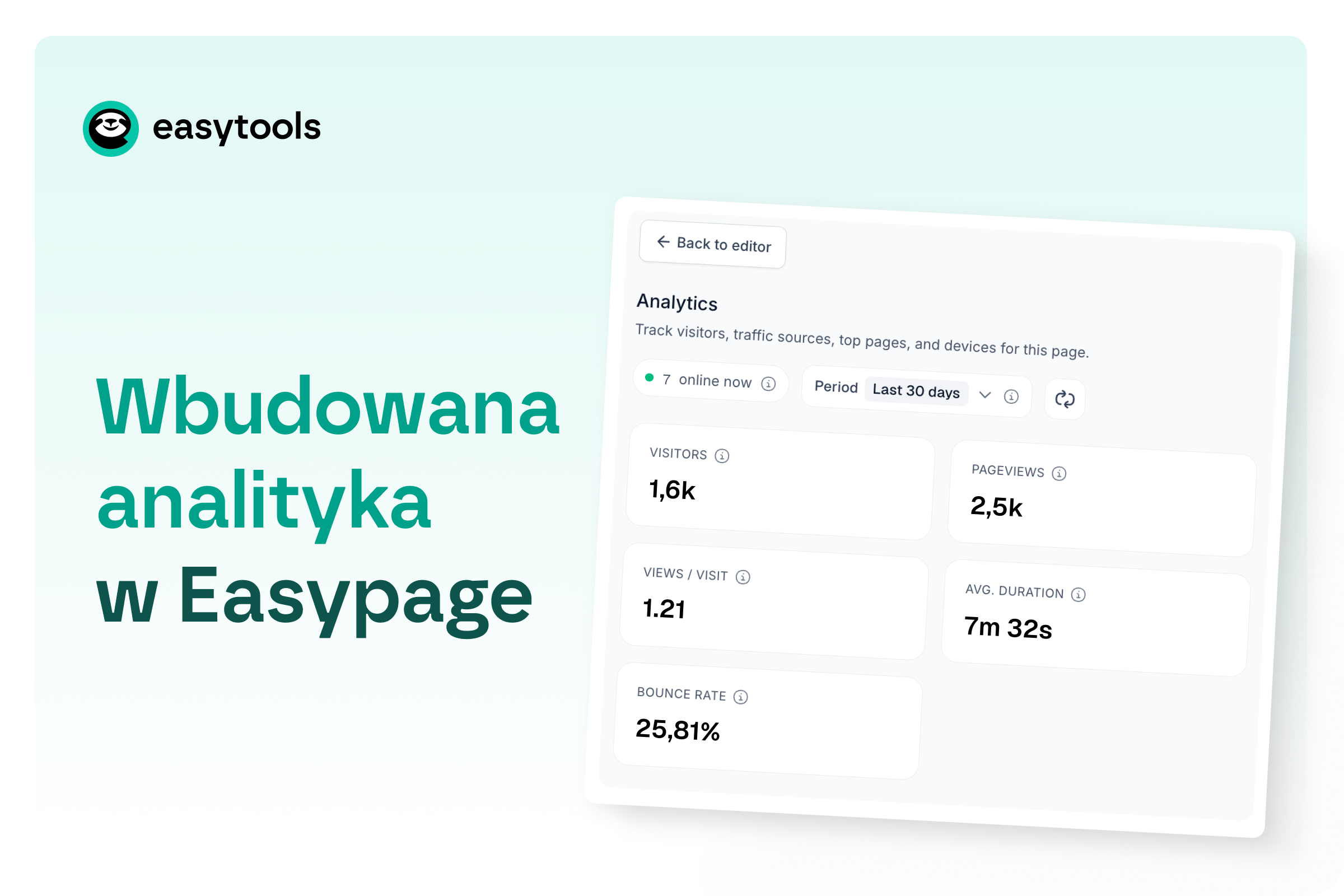 Wbudowana analityka w Easypage