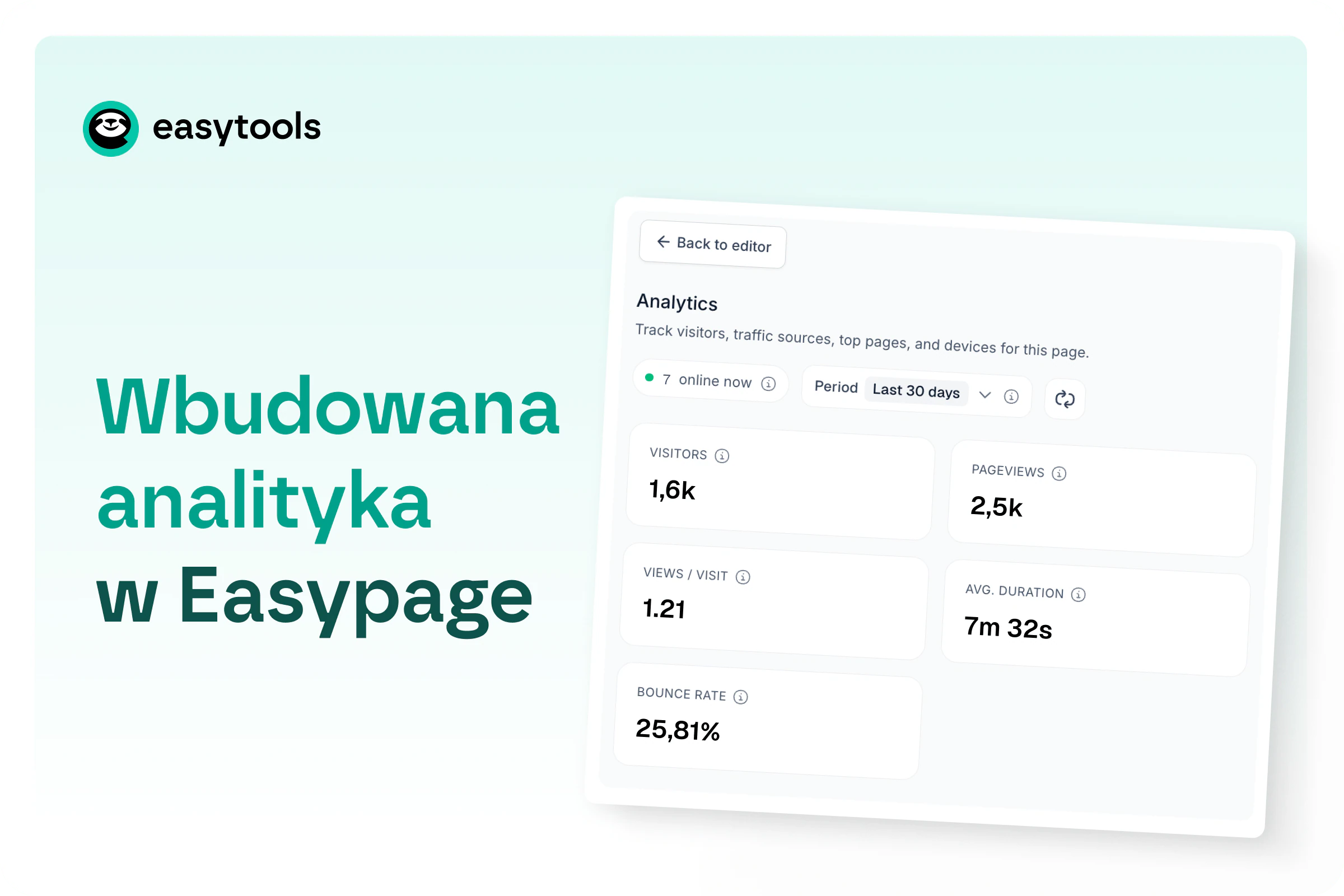 Wbudowana analityka w Easypage
