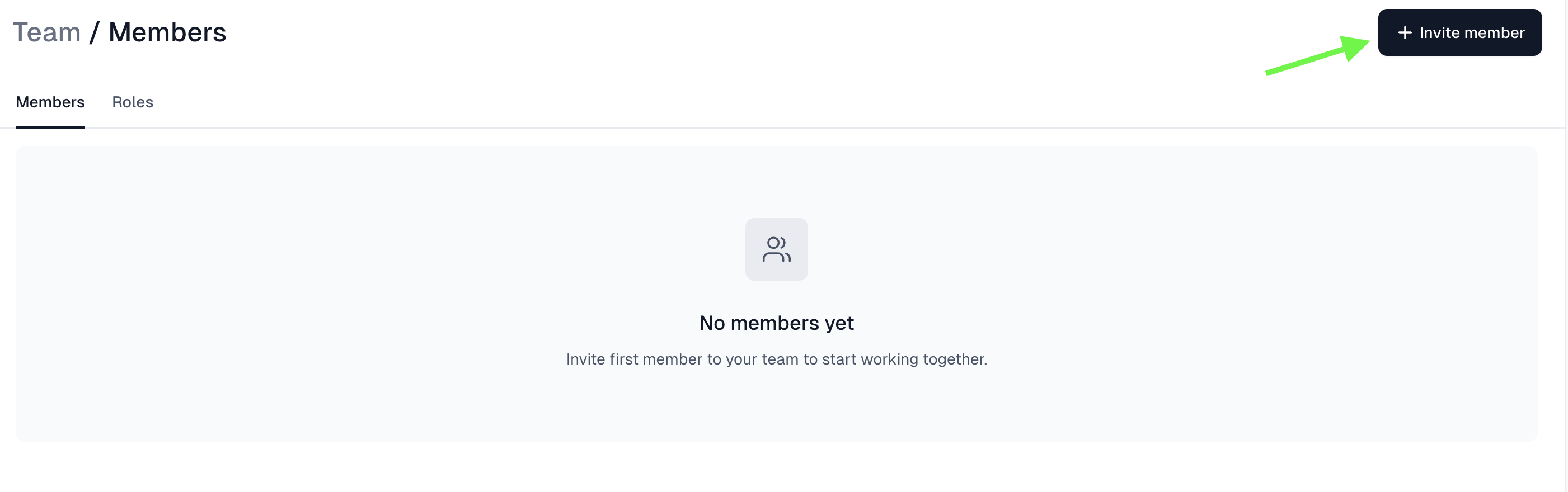 Invite a team member