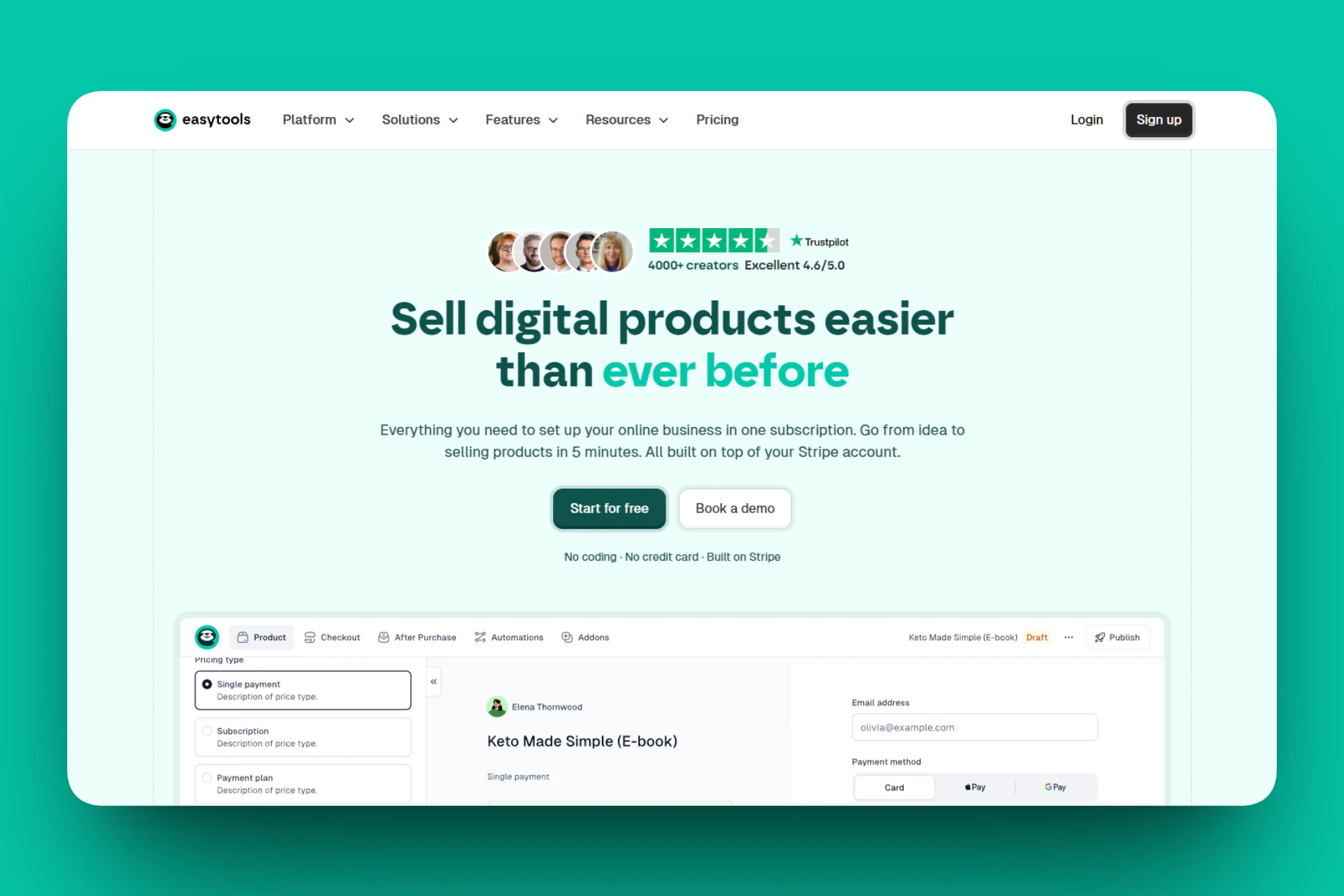 Easytools - top etsy alternative
