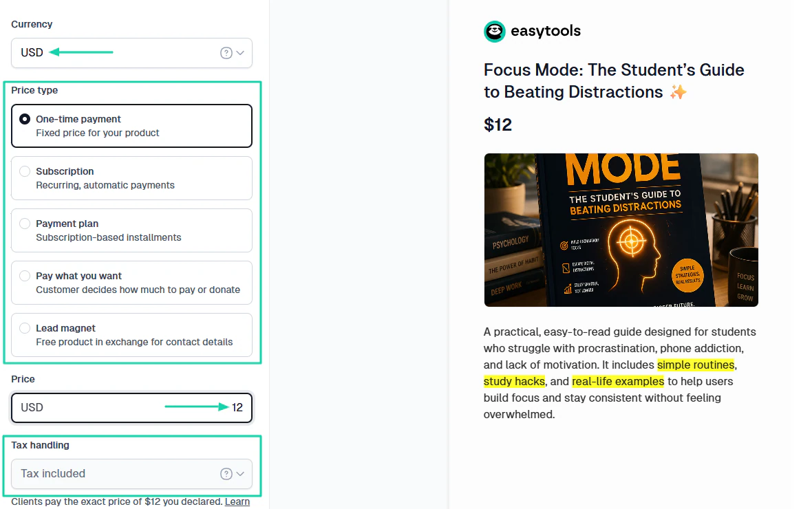 Easytools: store screenshot view 2