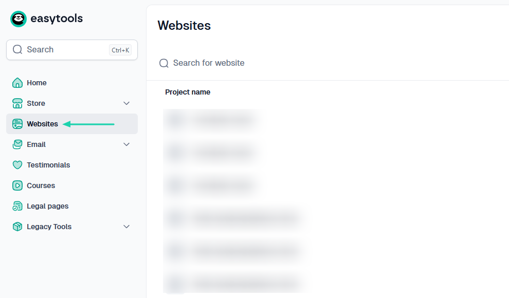 websites feature