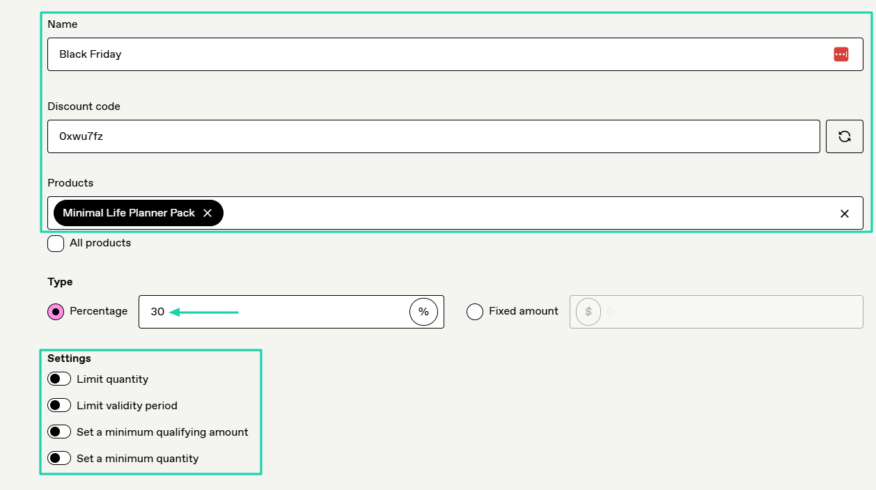 Gumroad interface screenshot