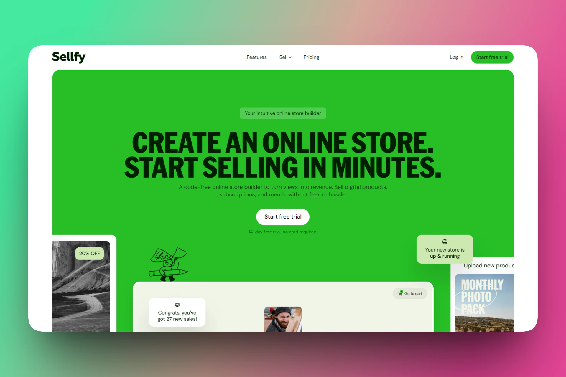 Sellfy - premium etsy althernative