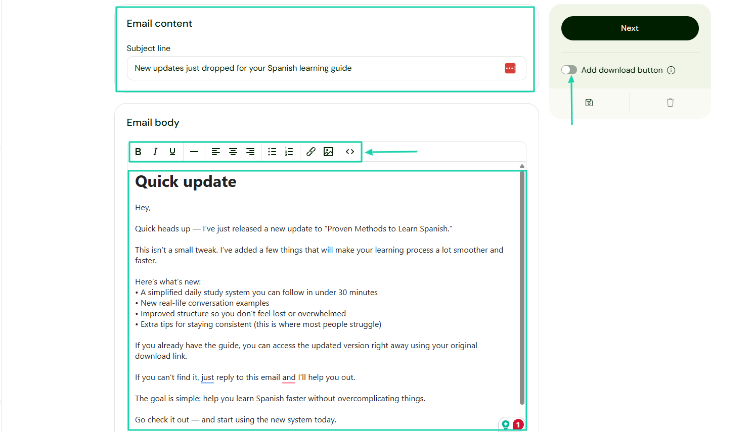 email edit window on etsy alternative