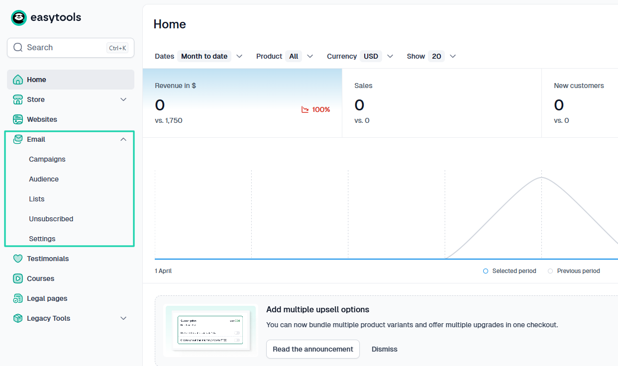 Easytools homepage