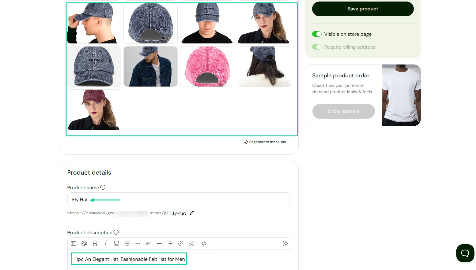 Sellfy: products screenshot