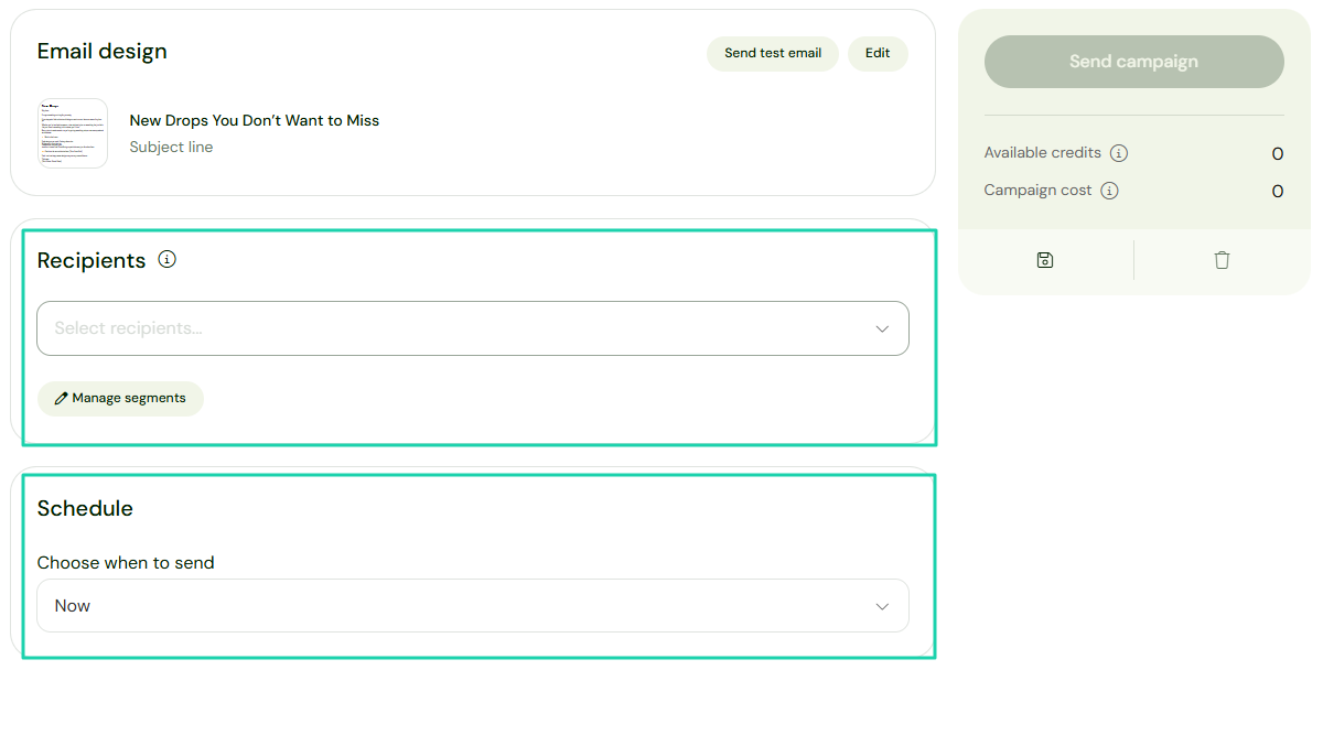 Sellfy: email marketing screenshot view 2