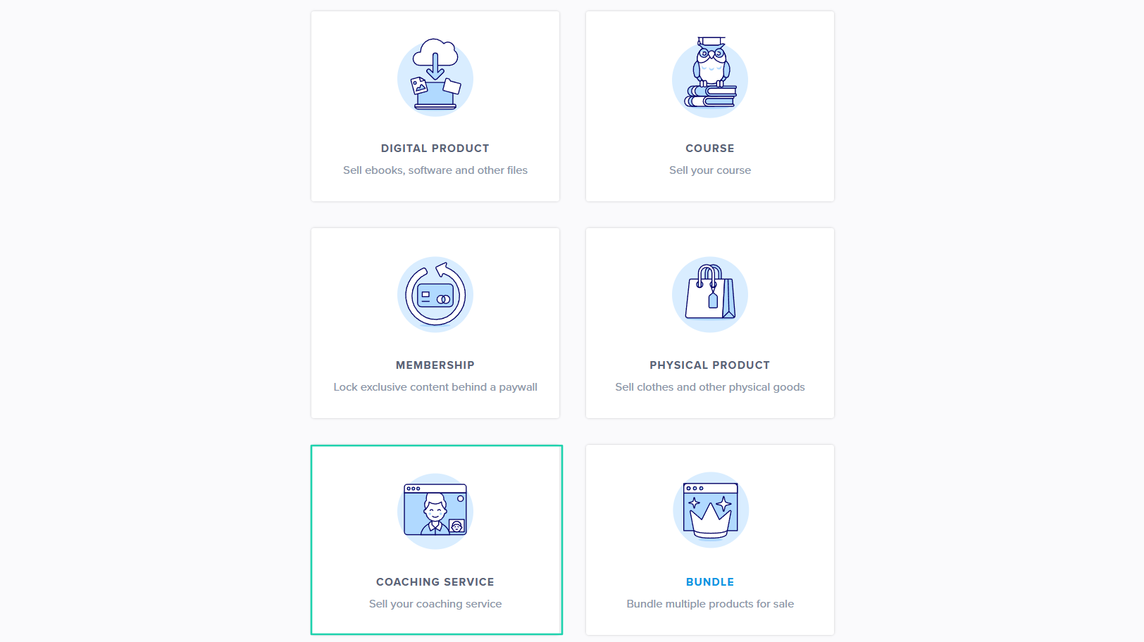 Payhip: products screenshot — course builder