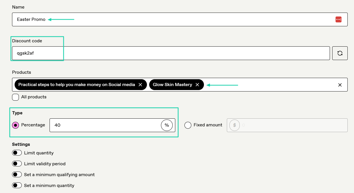 Gumroad interface screenshot