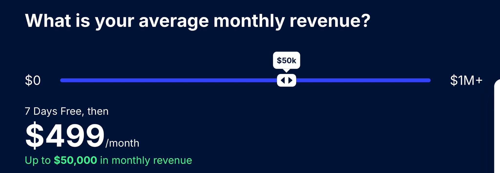 With SamCart, a monthly revenue of that amount means you’ll pay $499 instead of $79.