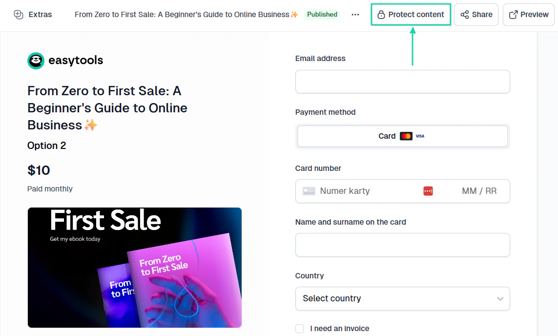 Only those who make a purchase can access it, even if it’s within a membership.