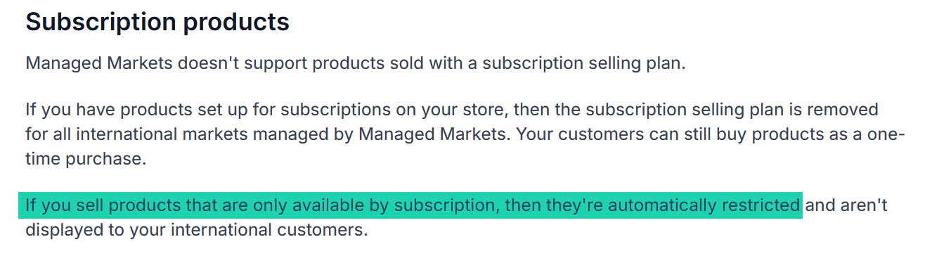This means that if you want to sell a membership program, Shopify isn’t an option.