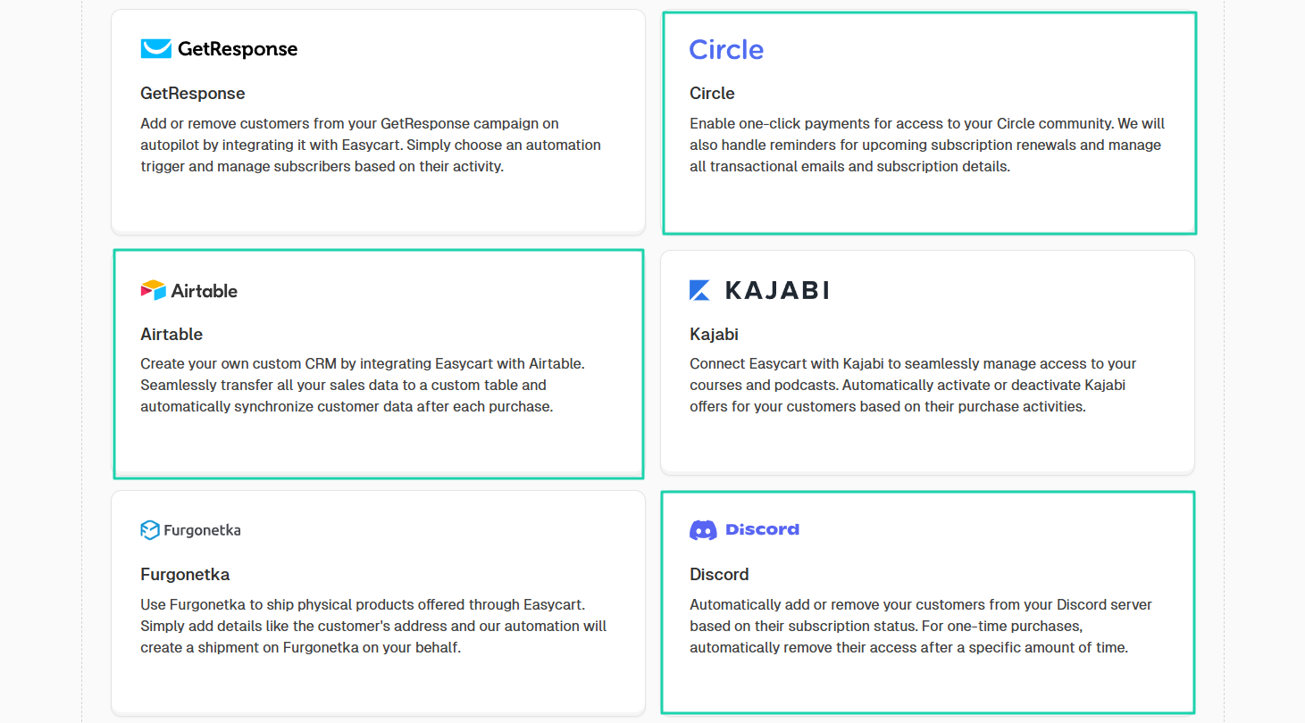 Assess integration with other tools: checkout screenshot — membership