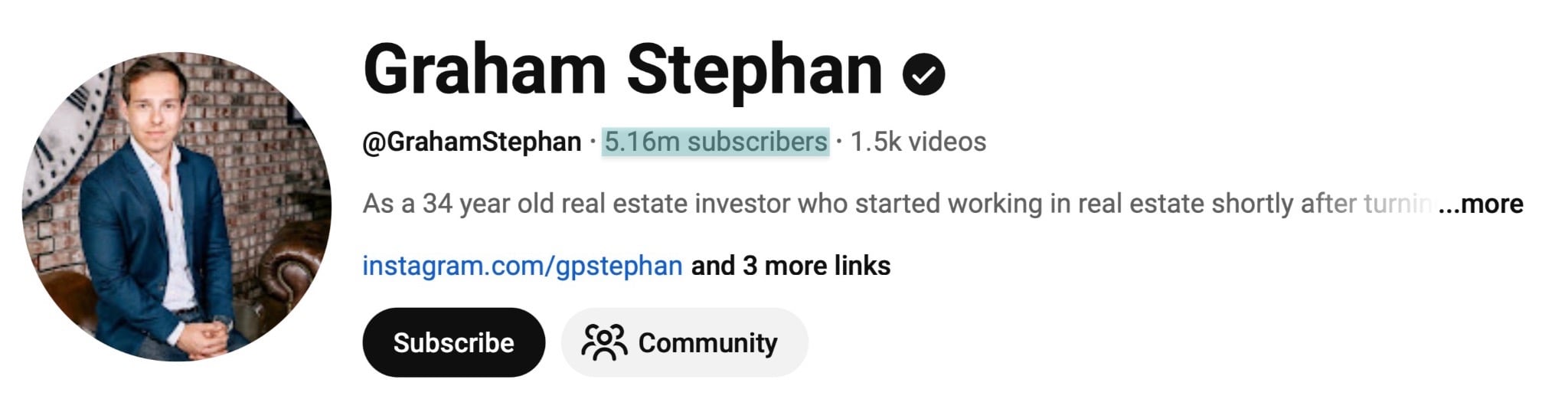 succès de graham stephan sur youtube