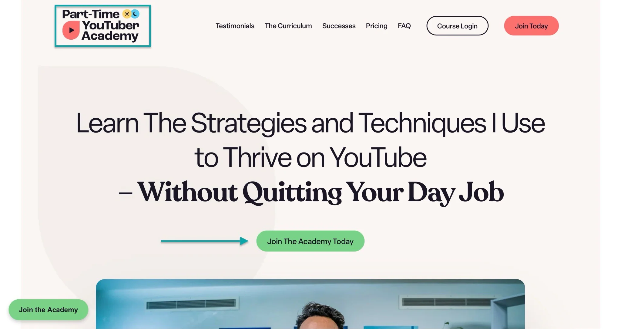 landing page de la ptya d'ali abdaal