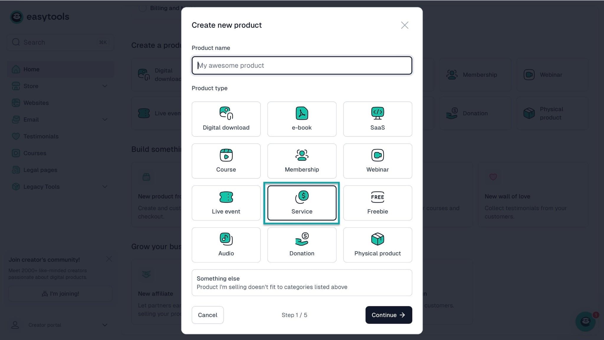 Évaluez la plateforme que vous utilisez: capture d'écran de l'astuce - page de paiement
