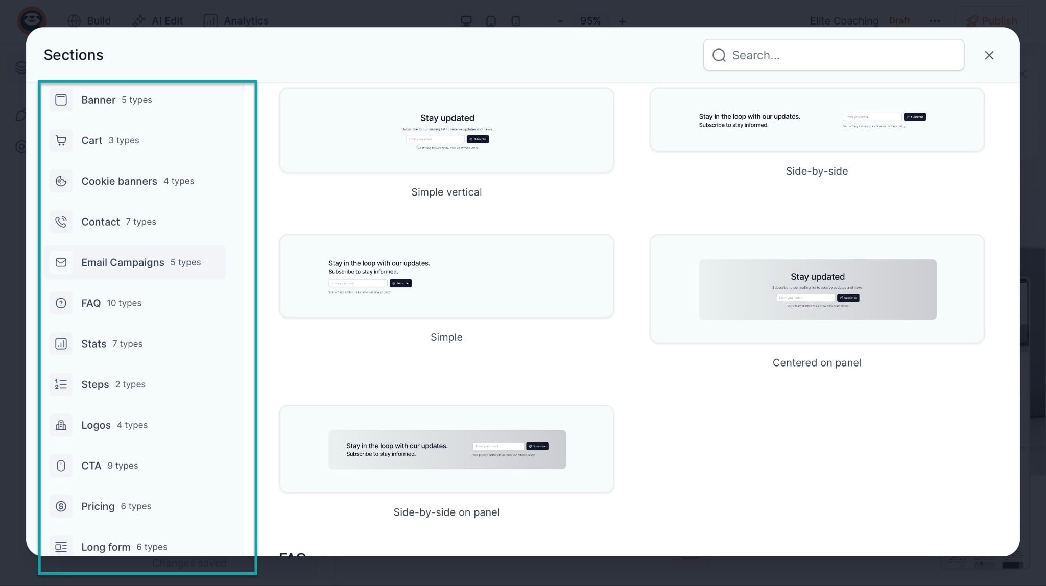 options d'easypage