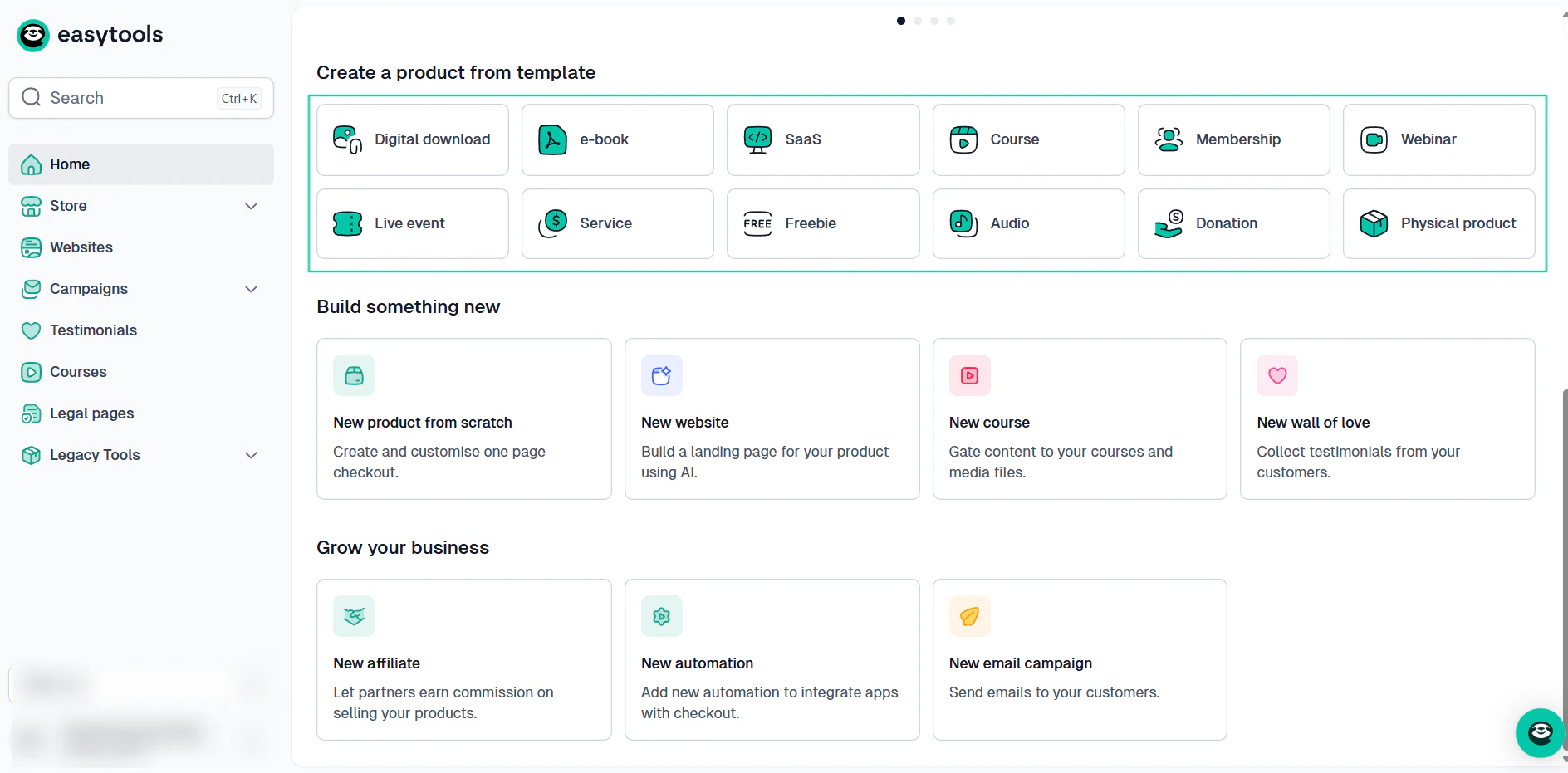 liste de produits digitaux à vendre sur easytools