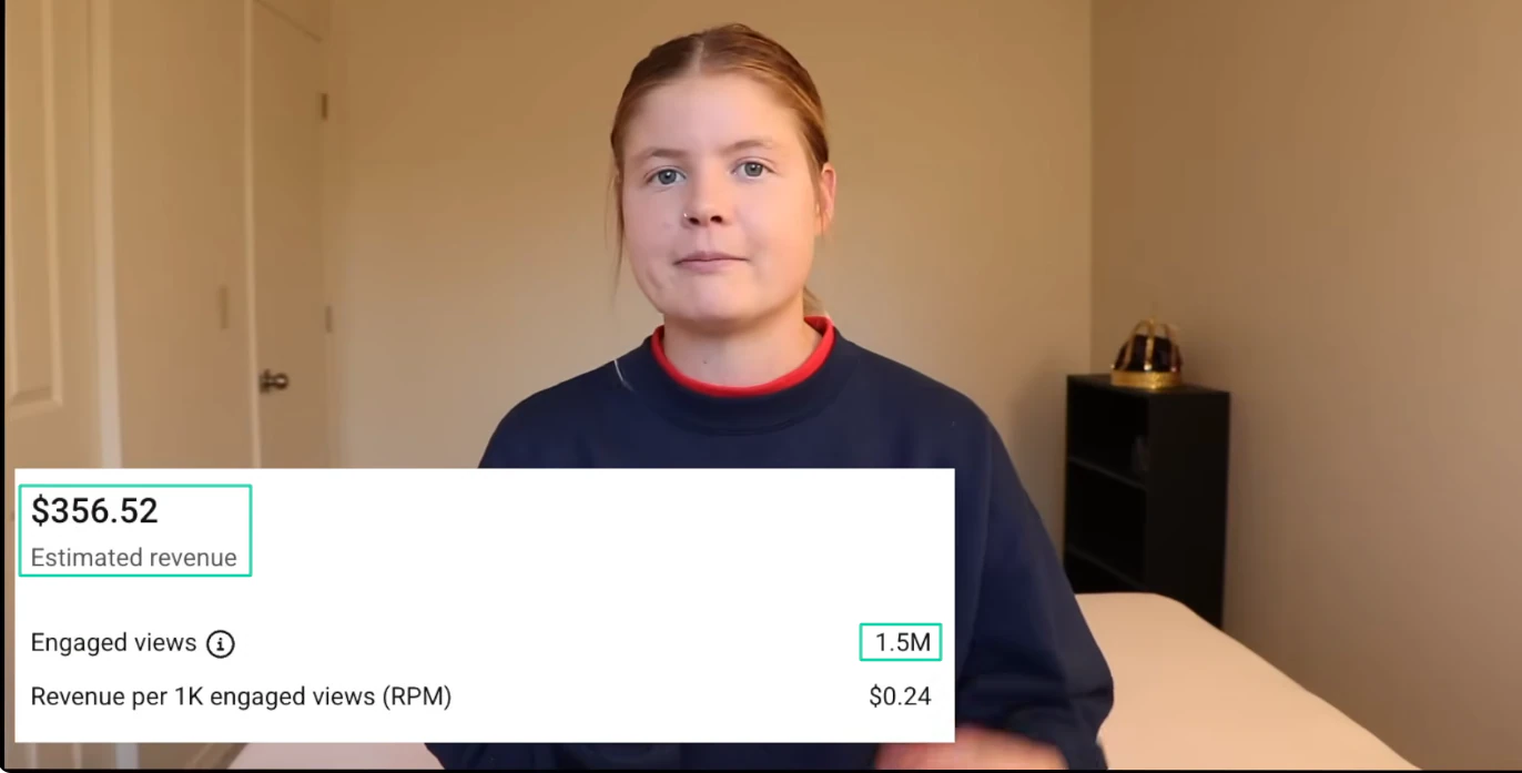 vues et revenus d'allie ostrander