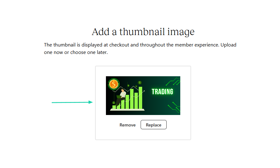 Upload a thumbnail image for your course.