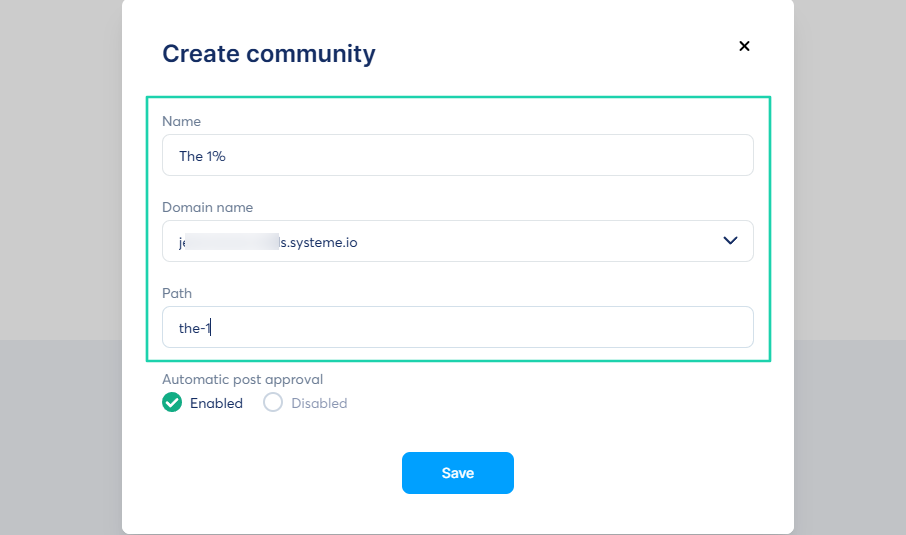 Systeme.io: courses screenshot — membership