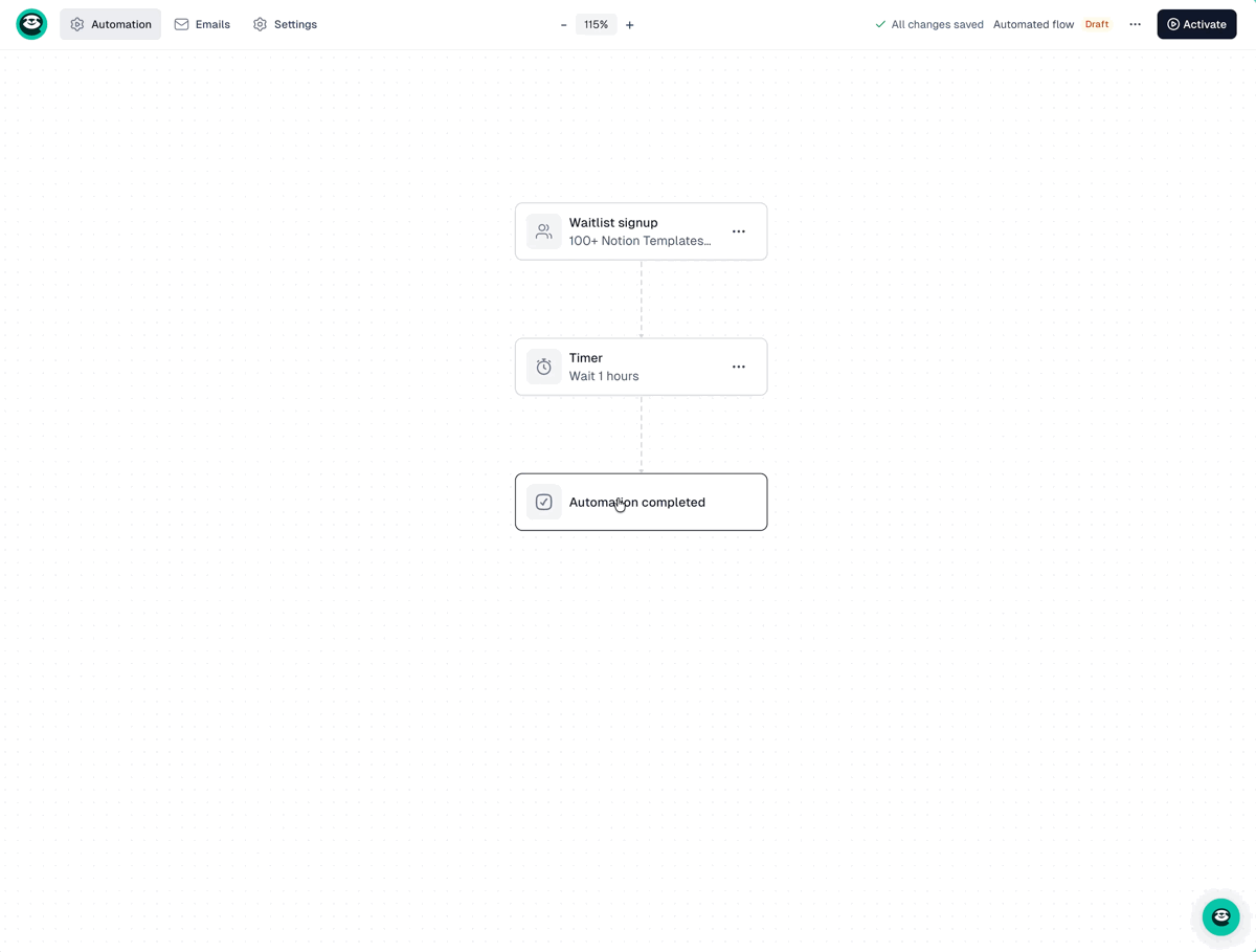 Adding a Send email step to a sequence in Easymail