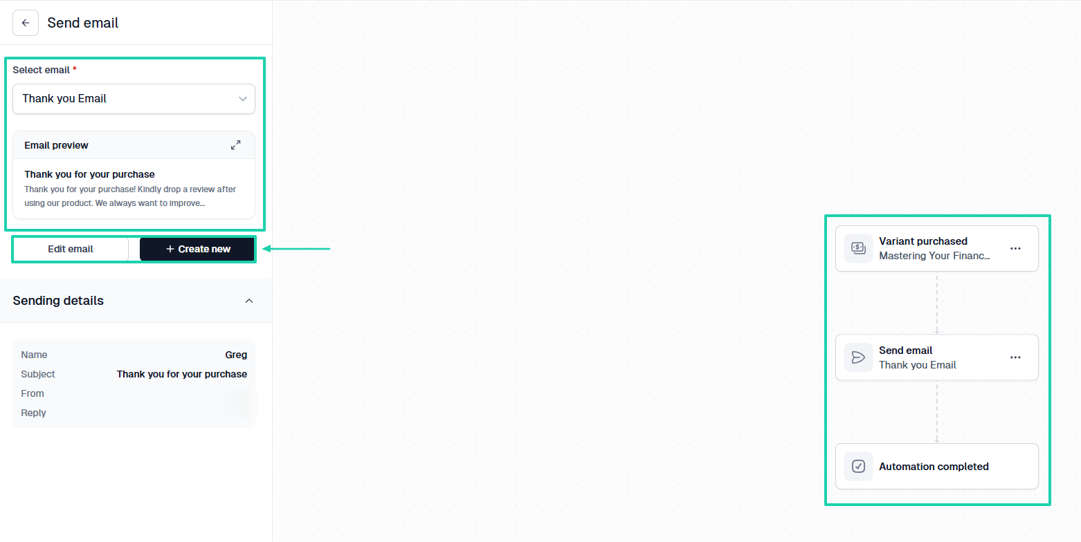 Easytools: you can decide what happens after a customer purchases a product.
