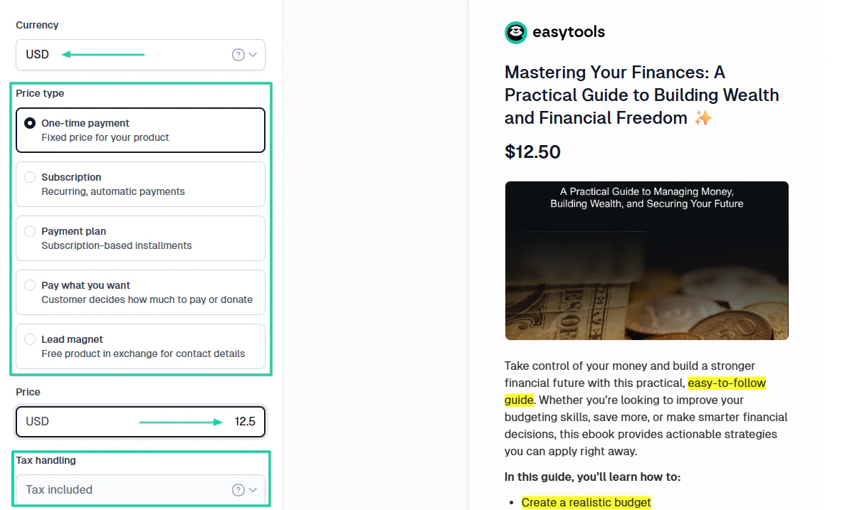 Easytools: store screenshot — digital product view 2