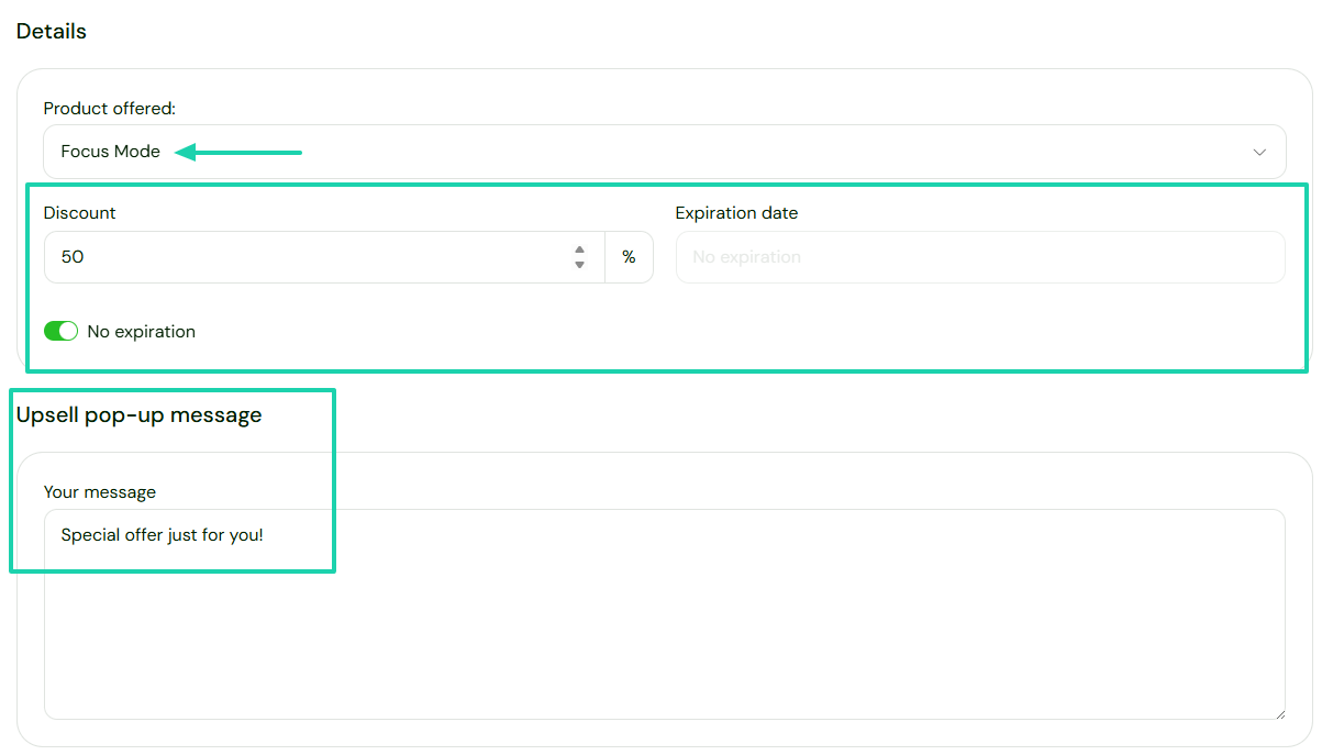 Sellfy: checkout screenshot — email editor