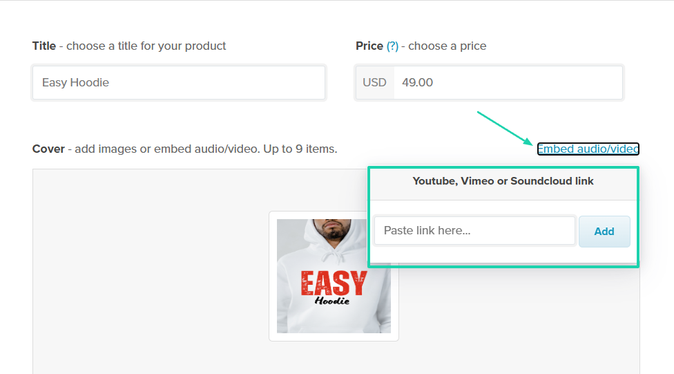 Payhip: products screenshot