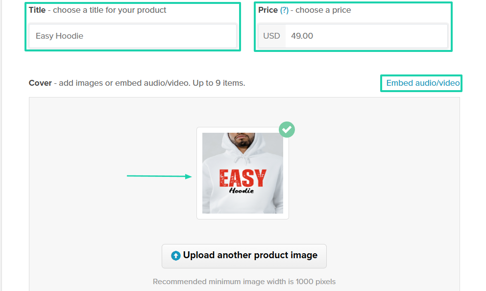 Payhip: checkout screenshot