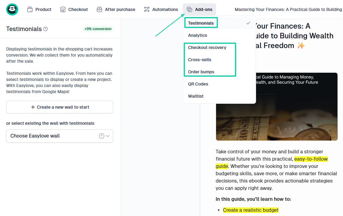 The customization options are so deep that you can add testimonials to your checkout, checkout recovery,…