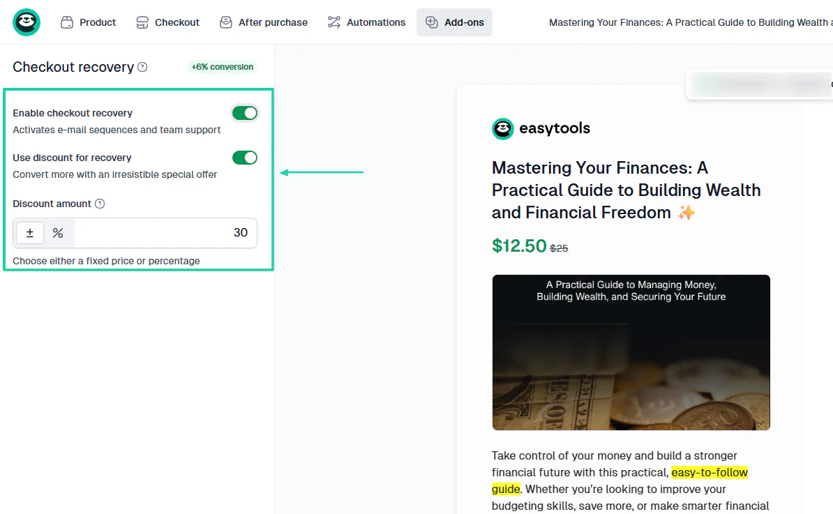 Assess the checkout features you need: testimonials screenshot