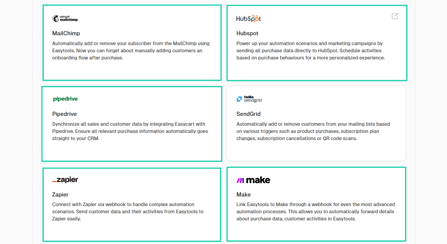 They are great CRMs and automation platforms.