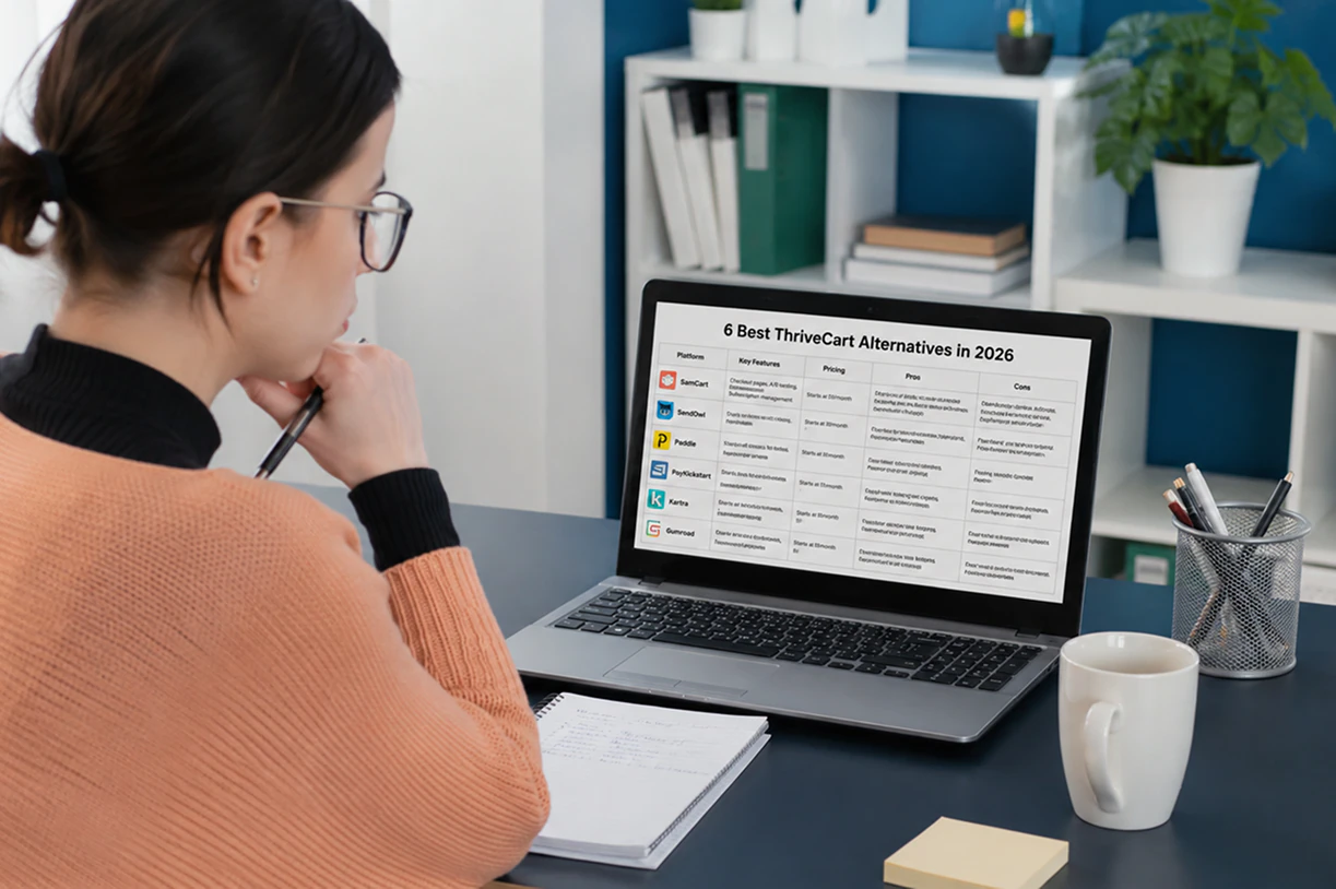 6 best ThriveCart alternatives in 2026! Features, prices, pros, and cons