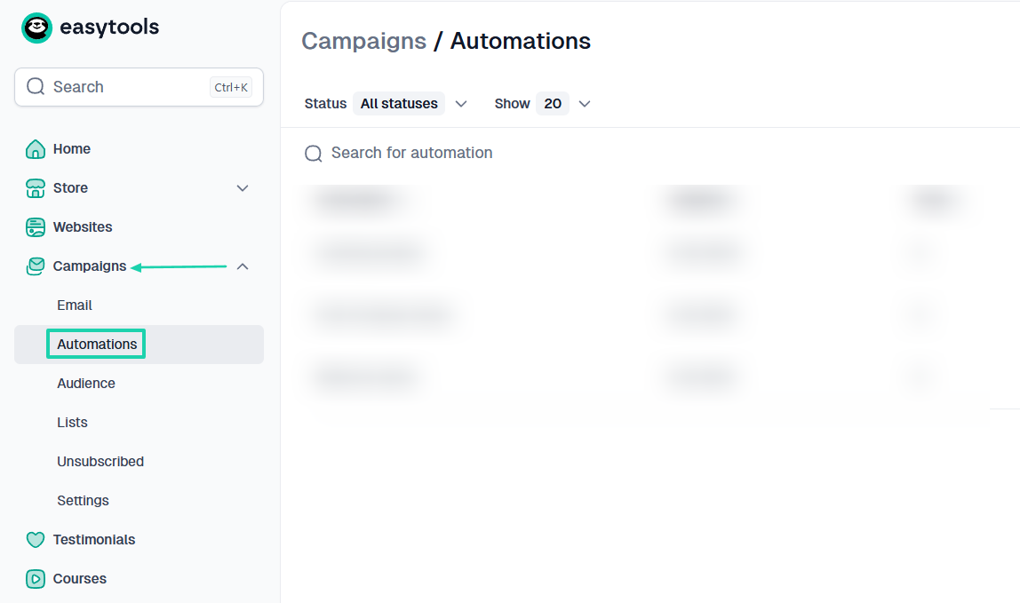 campaigns feature
