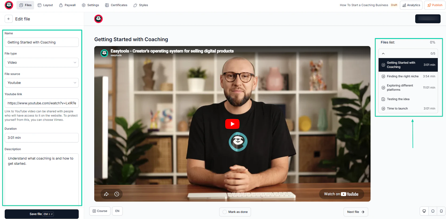 lesson modules on learnworlds alternative