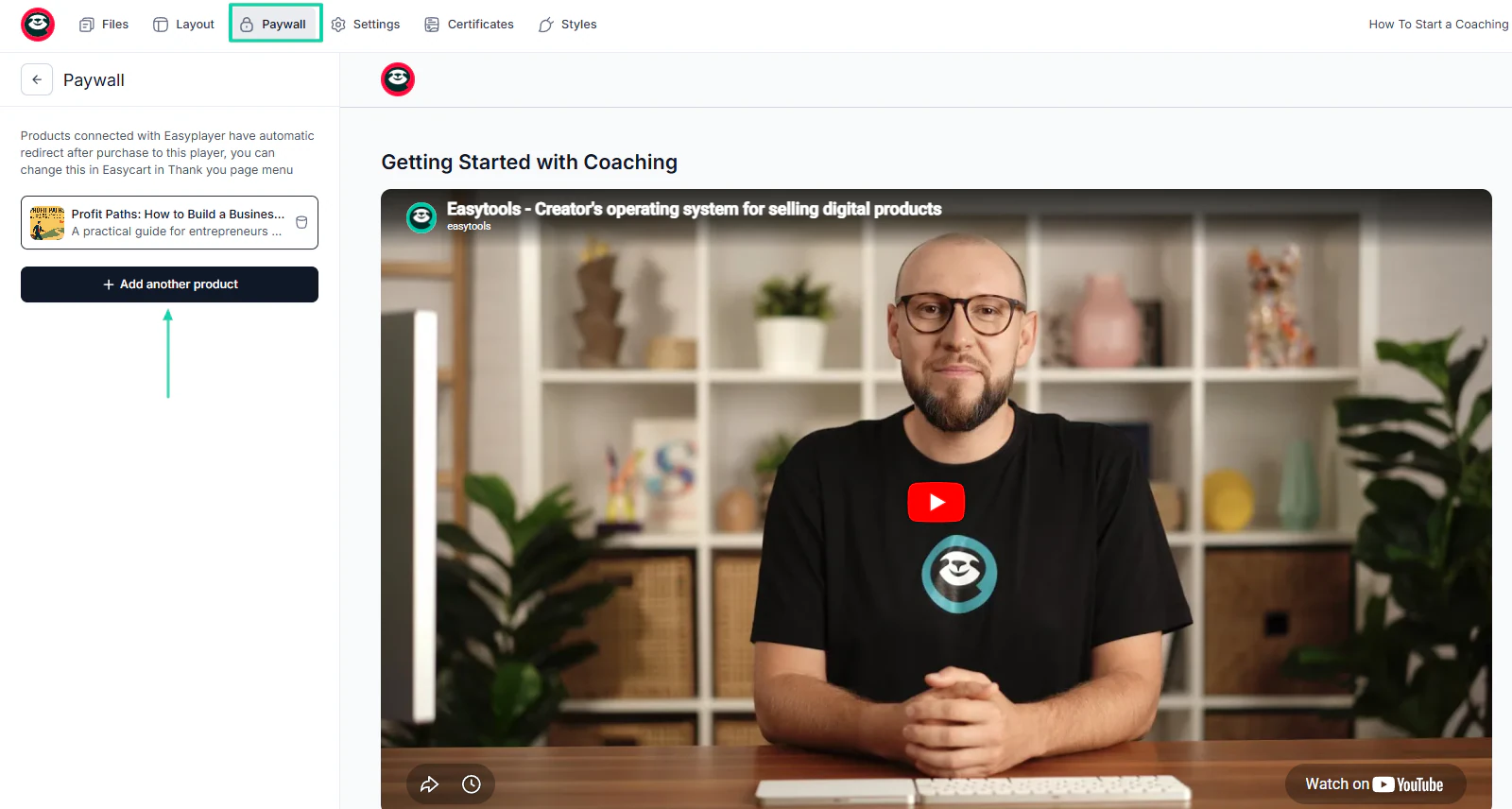 paywall window on learnworlds alternative