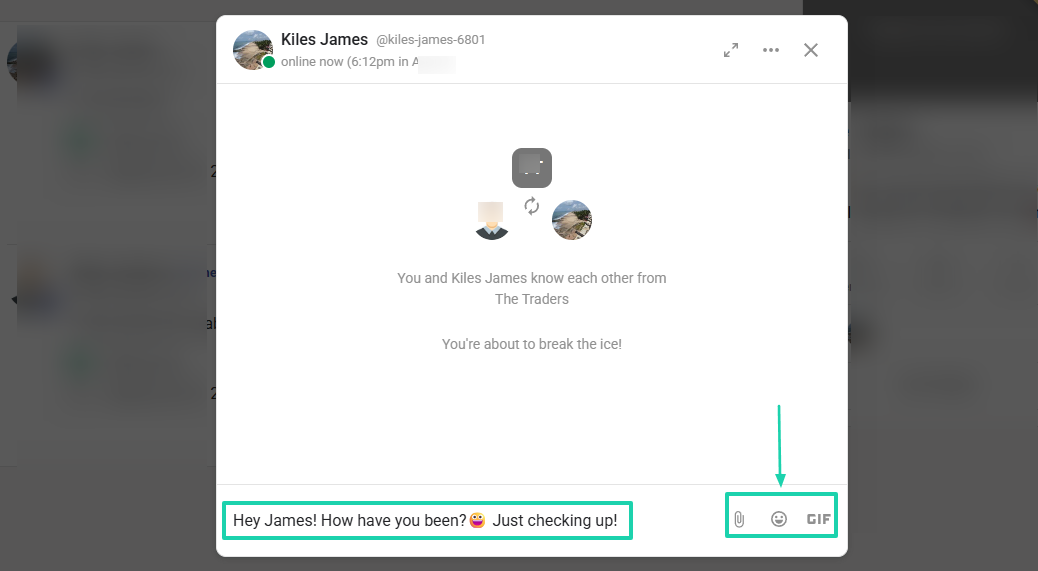 direct message feature