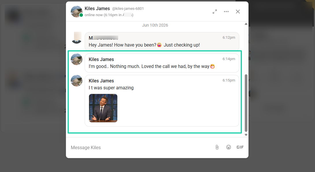 real time response on skool