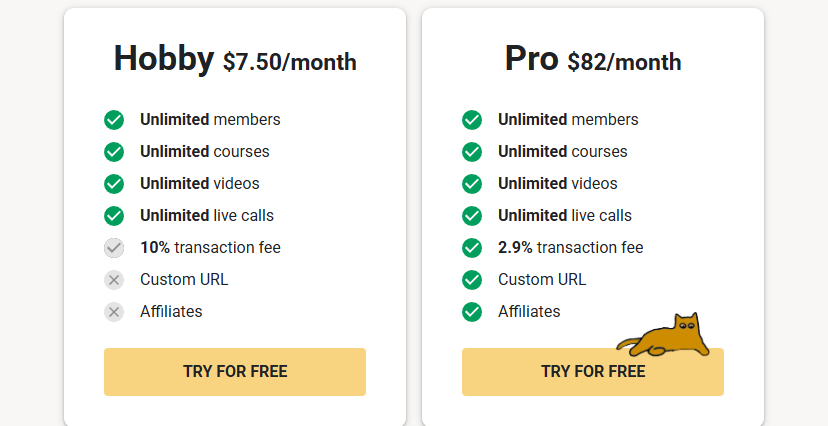 Skool pricing plans