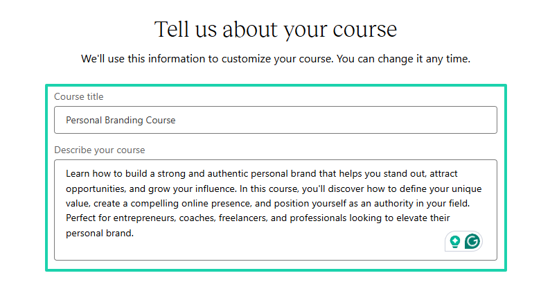 Teachable: courses screenshot