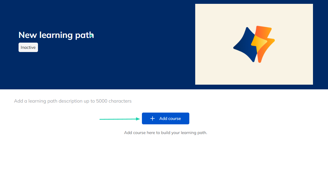 TalentLMS: You can add any courses you want to your learning path.