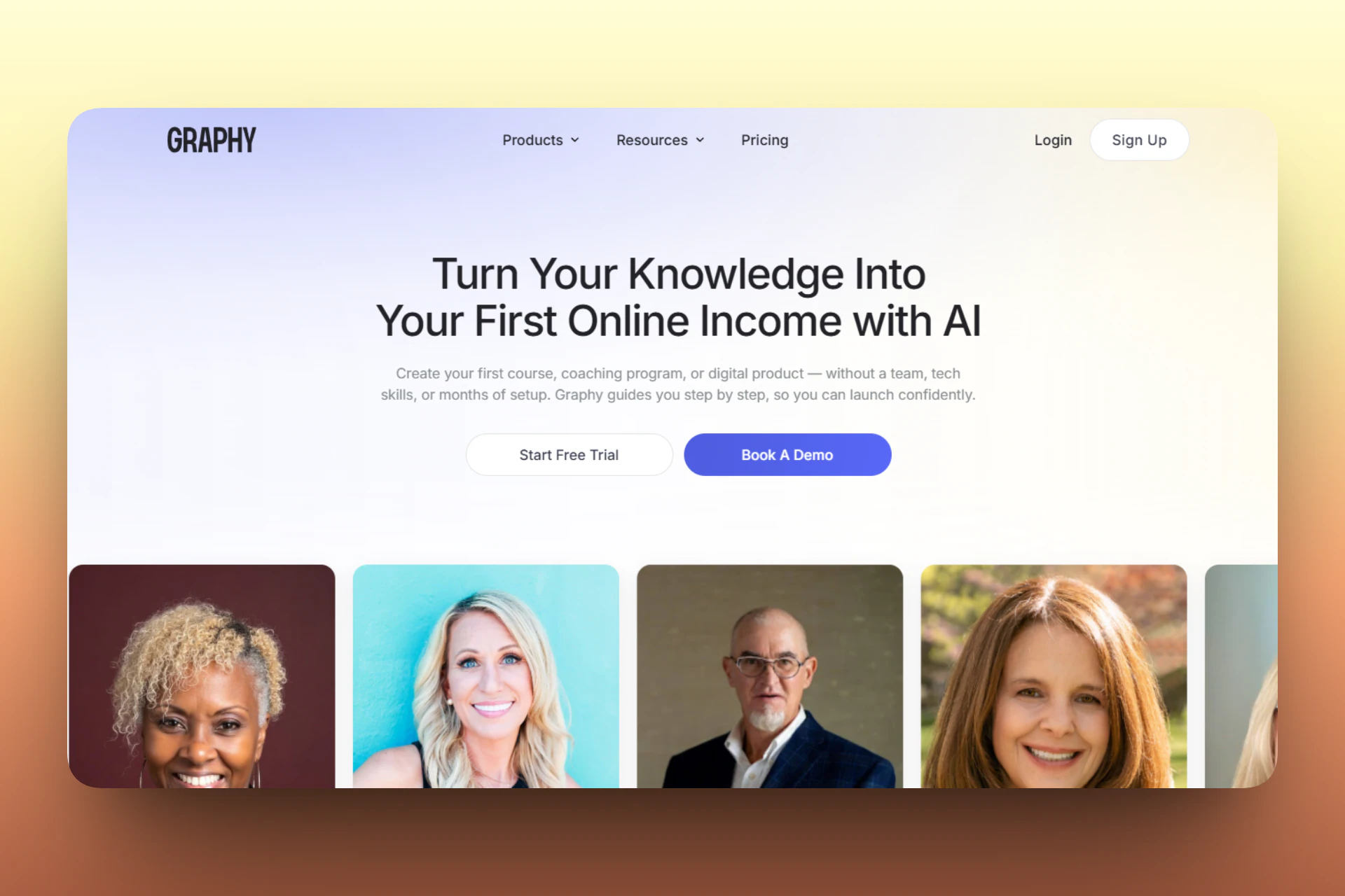 Graphy: You can also create AI avatars as digital assistants.