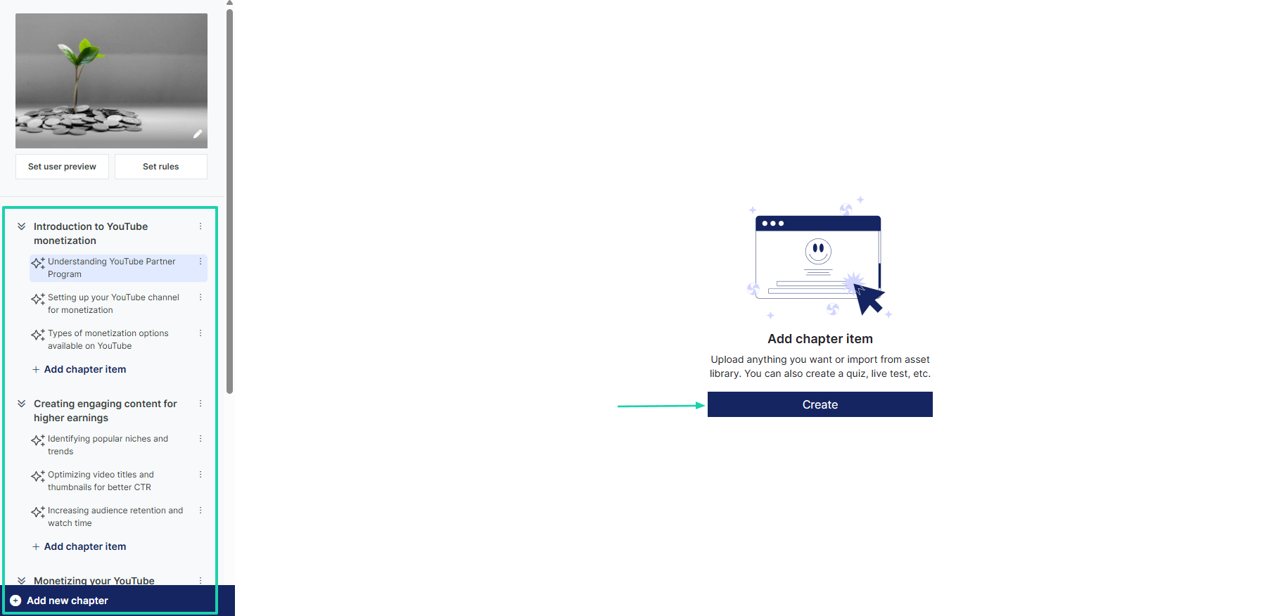 Graphy: You can go ahead and add your preferred content.