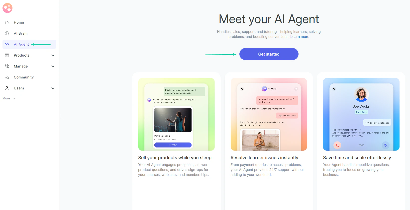 Graphy: ai agent showing “AI agent”