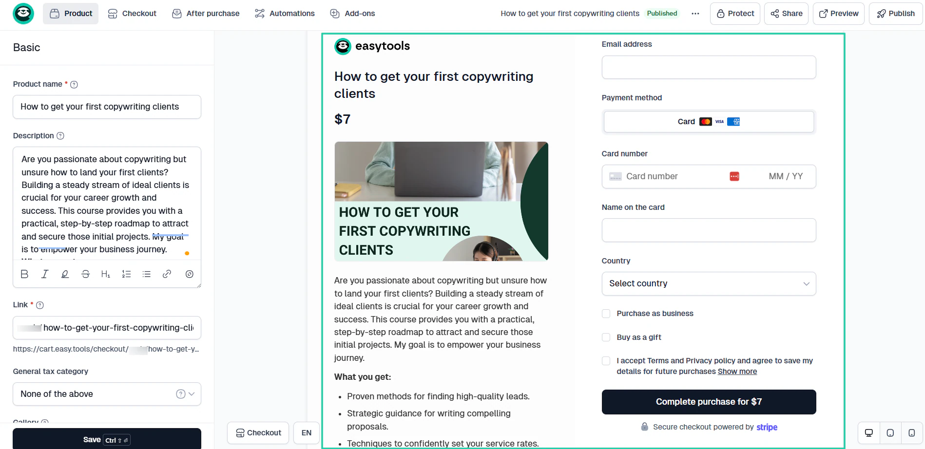 A good digital course platform should let you do it in fewer than 5 steps.